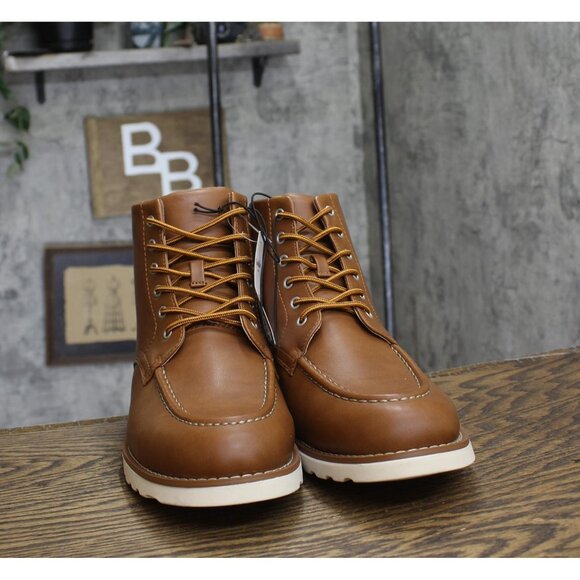 Goodfellow & Co Mens Niles Mock Toe Boots 90971861 Cognac Brown 12 - Picture 3 of 9